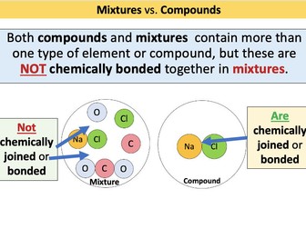 KS3 Atoms, Elements, Compounds, and Mixtures