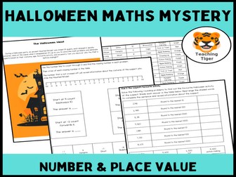 Halloween-Themed Maths Mystery for Year 4 | Fun Place Value and Number Activities