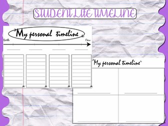 Student life personal timeline