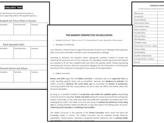 Sociology Teaching Booklet - Education (1) - Theories of Education