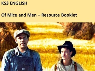 Of Mice and Men Reading Booklet