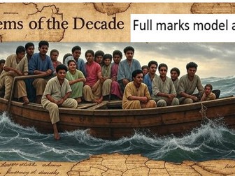 Poems of the Decade Model Answer