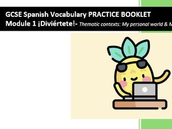 M1: Diviértete vocabulary booklet & workbook