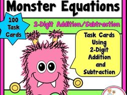 Monster Equations using 2-Digit Addition and Subtraction