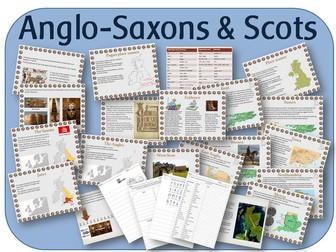 Britain's settlement by Anglo-Saxons and Scots: PowerPoint lessons, worksheets & topic plan