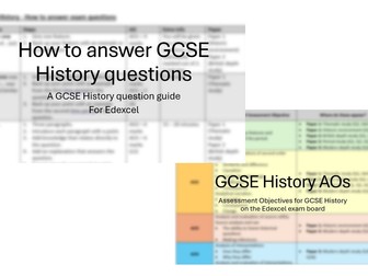 History GCSE Edexcel Exam Bundle