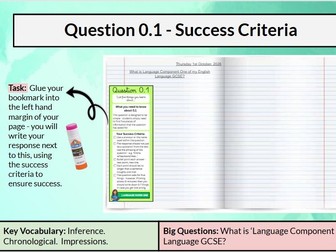 Eduqas English Language GCSE - Section A