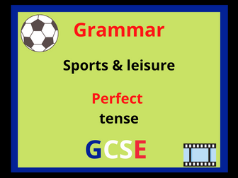 French perfect tense - sports leisure