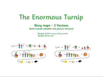 The Enormous Turnip Story Maps and Story Script
