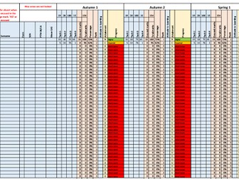 Teacher - Progress and Tracking sheet