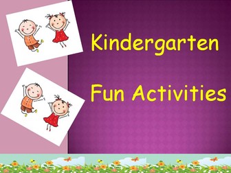 Summer Fun Activities for Kindergarten
