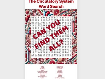 Word Search: The Circulatory System