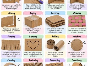 Cardboard Techniques and Ideas