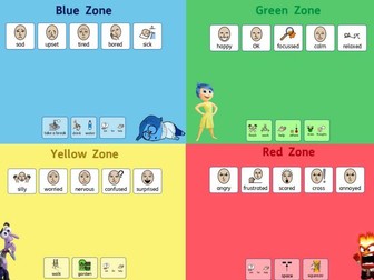 Zones of Regulation Boards (Inside Out)
