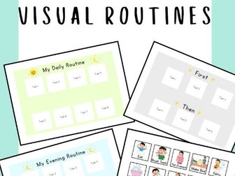 Visual Routine for Kids | Daily Schedule & Speech Support| Autism, Non-Verbal Tools