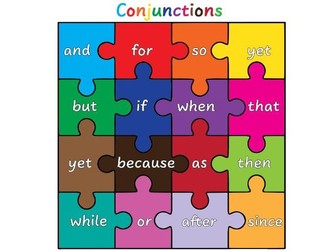 Conjunctions jigsaw for display