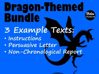 Dragon 3 Example Texts BUNDLE with Feature Identification & Answers