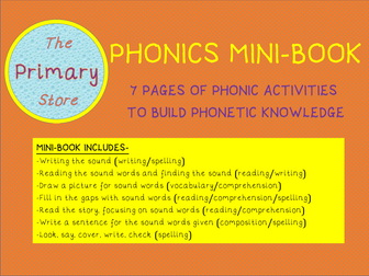 PHONICS MINI-BOOKS: AR, OR, AIR, IR, OU, OY