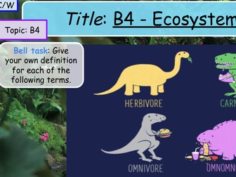 Ecosystems GCSE