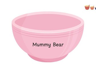 Goldilocks & the Three Bears Playdough Mats