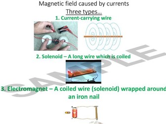 AQA P15.2 - Magnetic Fields of Electric Currents