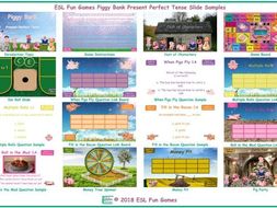 Present Perfect Tense Piggy Bank English PowerPoint Game