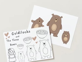 Goldilocks Colouring Sheet