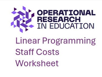 Worksheet 1: Linear Programming: Staff Costs