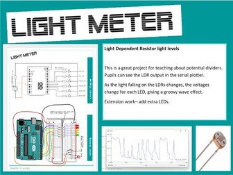 Arduino for schools Light Dependent Resistors