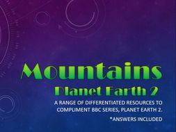 Planet Earth 2 : Mountains : Activity pack
