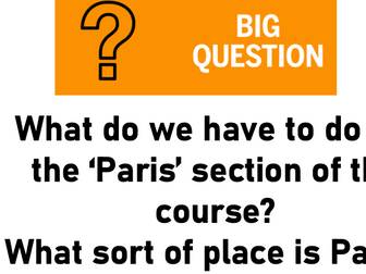 AQA Lang Lit Paris Anthology - Introduction Context Lesson