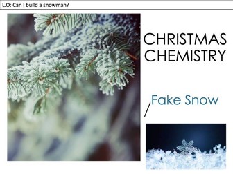 Christmas Chemistry: Fake Snow