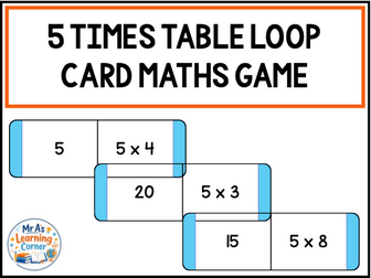 5 Times Tables Loop Cards Maths Game