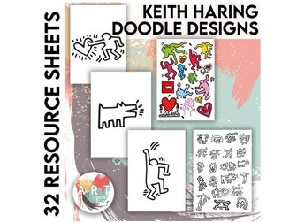 Keith Haring Doodle Design sheets