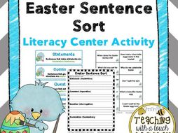 Easter Sentence Sort: Literacy Center Activity