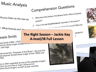 The Right Season - Jackie Kay