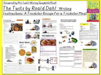 The Twits by Roald Dahl-Writing Instructions: Trickster Recipe for a Trickster Meal