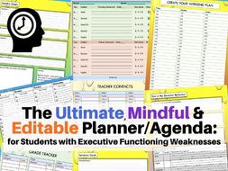 The Ultimate, Mindful and Editable Planner/Agenda