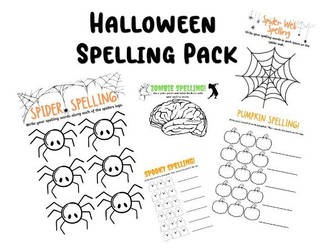 Halloween Spelling Worksheets