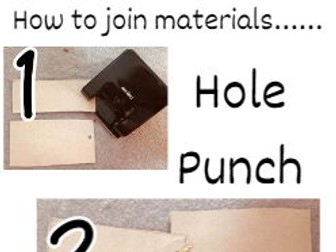 DT Area Posters - Joining Materials EYFS