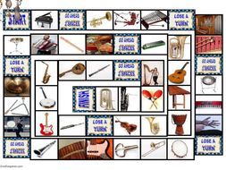 Musical Instruments Animated Board Game