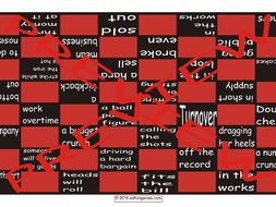 Idioms #2 Checker Board Game