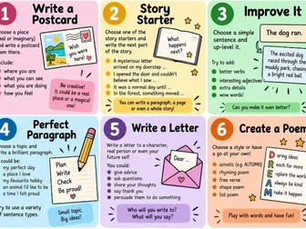 Writing Early Finisher Cards