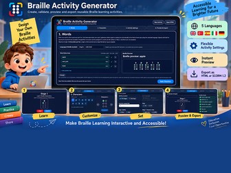 Multilingual Braille Activity Generator – HTML & SCORM 1.2