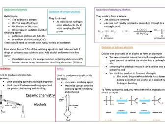 A-level chemistry organic revision