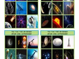 Space and Astronomy Tic-Tac-Toe or Bingo