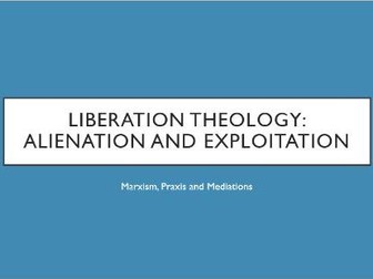 Liberation Theology 2 OCR Developments in Christian Theology