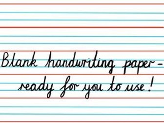 Handwriting paper white background