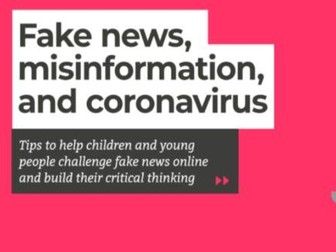 Coronavirus fake news workbook