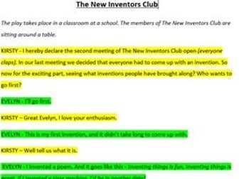 The New Inventors - Short Play